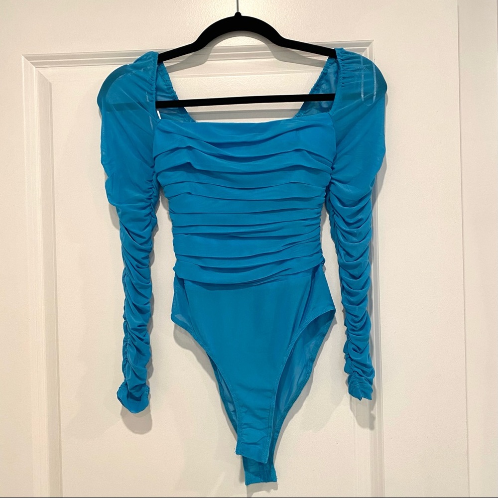 Princess Polly Delany Bodysuit Blue - US 2